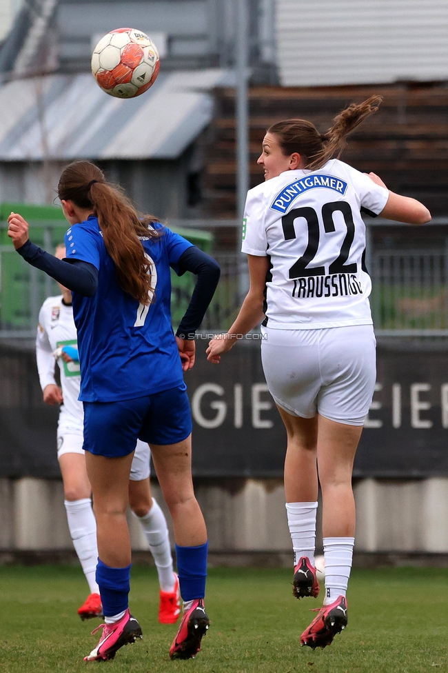 Sturm Damen - Bergheim
OEFB Frauen Bundesliga, 17. Runde, SK Sturm Graz Damen - FC Bergheim, Trainingszentrum Messendorf, 15.03.2025. 

Foto zeigt Michaela Traussnigg (Sturm Damen)
