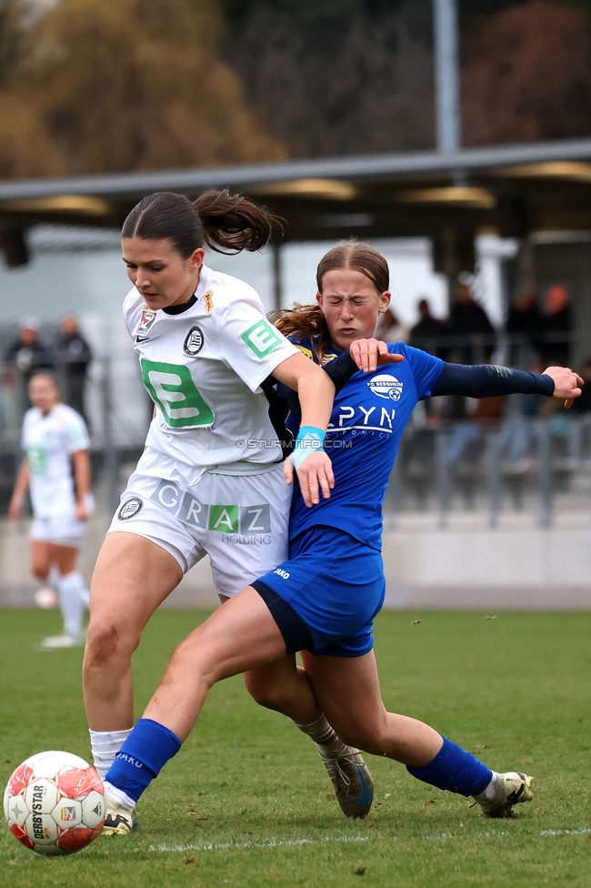 Sturm Damen - Bergheim
OEFB Frauen Bundesliga, 17. Runde, SK Sturm Graz Damen - FC Bergheim, Trainingszentrum Messendorf, 15.03.2025. 

Foto zeigt Marie Spiess (Sturm Damen)
