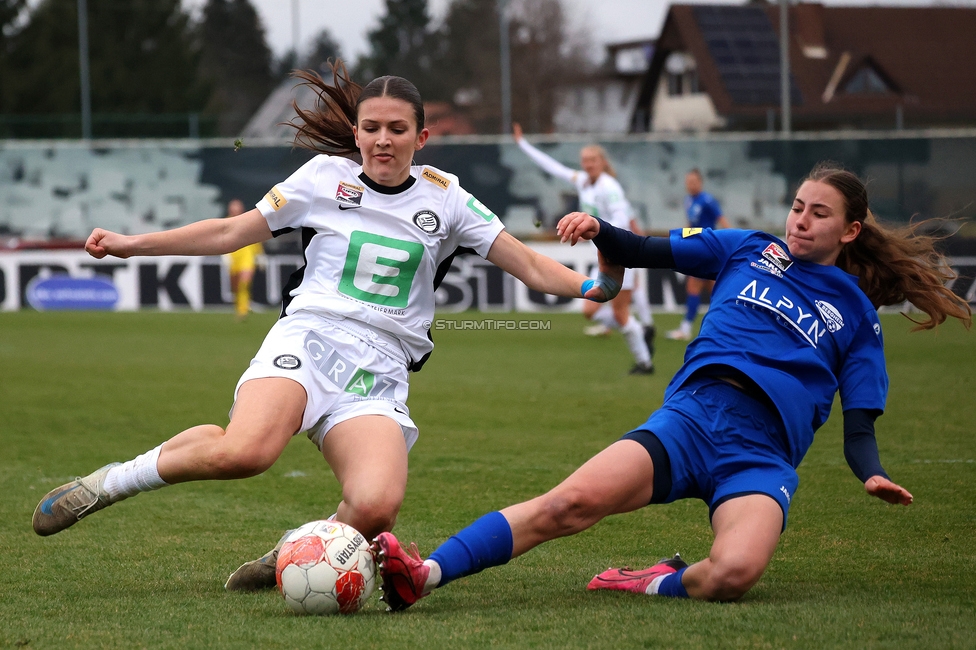 Sturm Damen - Bergheim
OEFB Frauen Bundesliga, 17. Runde, SK Sturm Graz Damen - FC Bergheim, Trainingszentrum Messendorf, 15.03.2025. 

Foto zeigt Marie Spiess (Sturm Damen)
