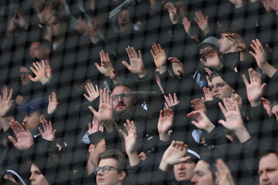 Sturm Graz - LASK
Oesterreichische Fussball Bundesliga, 22. Runde, SK Sturm Graz - Linzer ASK, Stadion Liebenau Graz, 16.03.2025. 

Foto zeigt Fans von Sturm
