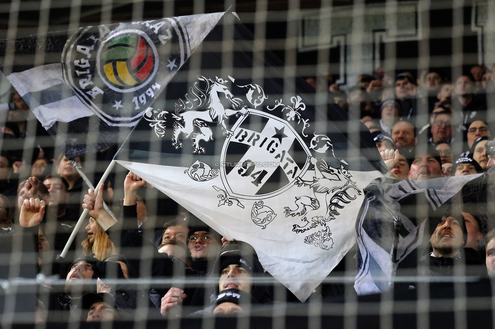 Sturm Graz - LASK
Oesterreichische Fussball Bundesliga, 22. Runde, SK Sturm Graz - Linzer ASK, Stadion Liebenau Graz, 16.03.2025. 

Foto zeigt Fans von Sturm
