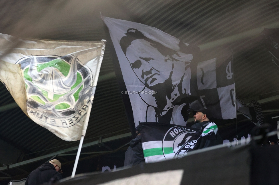 Sturm Graz - LASK
Oesterreichische Fussball Bundesliga, 22. Runde, SK Sturm Graz - Linzer ASK, Stadion Liebenau Graz, 16.03.2025. 

Foto zeigt Fans von Sturm
