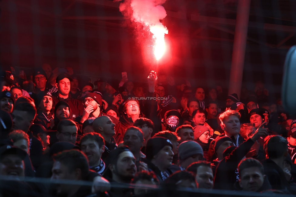 Sturm Graz - LASK
Oesterreichische Fussball Bundesliga, 22. Runde, SK Sturm Graz - Linzer ASK, Stadion Liebenau Graz, 16.03.2025. 

Foto zeigt Fans von Sturm
