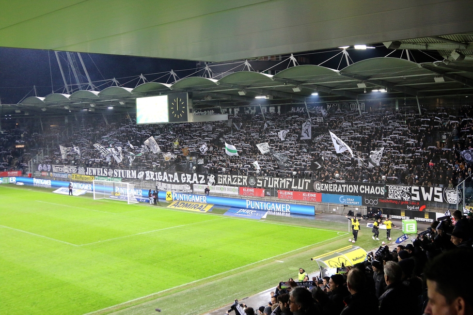 Sturm Graz - LASK
Oesterreichische Fussball Bundesliga, 22. Runde, SK Sturm Graz - Linzer ASK, Stadion Liebenau Graz, 16.03.2025. 

Foto zeigt Fans von Sturm
