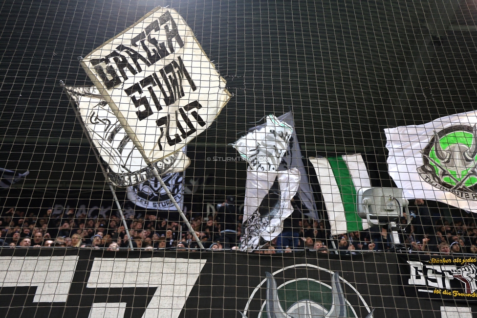 Sturm Graz - LASK
Oesterreichische Fussball Bundesliga, 22. Runde, SK Sturm Graz - Linzer ASK, Stadion Liebenau Graz, 16.03.2025. 

Foto zeigt Fans von Sturm
