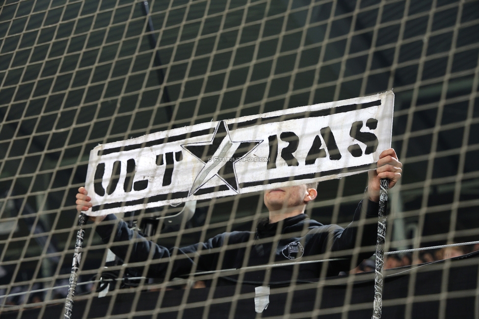 Sturm Graz - LASK
Oesterreichische Fussball Bundesliga, 22. Runde, SK Sturm Graz - Linzer ASK, Stadion Liebenau Graz, 16.03.2025. 

Foto zeigt Fans von Sturm
