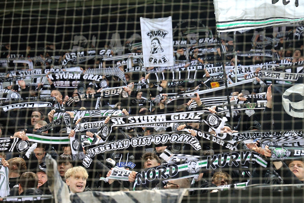 Sturm Graz - LASK
Oesterreichische Fussball Bundesliga, 22. Runde, SK Sturm Graz - Linzer ASK, Stadion Liebenau Graz, 16.03.2025. 

Foto zeigt Fans von Sturm
