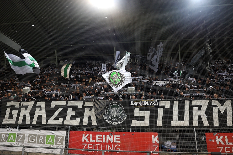 Sturm Graz - LASK
Oesterreichische Fussball Bundesliga, 22. Runde, SK Sturm Graz - Linzer ASK, Stadion Liebenau Graz, 16.03.2025. 

Foto zeigt Fans von Sturm
