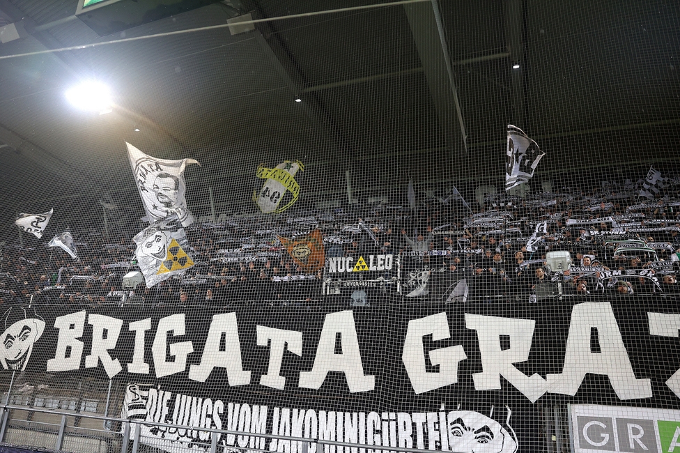 Sturm Graz - LASK
Oesterreichische Fussball Bundesliga, 22. Runde, SK Sturm Graz - Linzer ASK, Stadion Liebenau Graz, 16.03.2025. 

Foto zeigt Fans von Sturm
