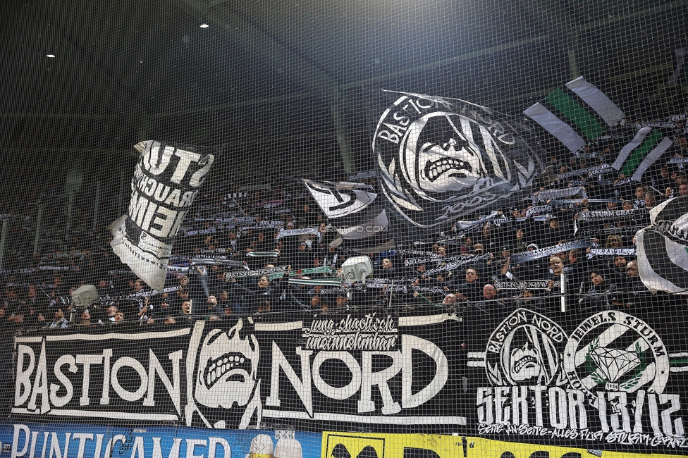 Sturm Graz - LASK
Oesterreichische Fussball Bundesliga, 22. Runde, SK Sturm Graz - Linzer ASK, Stadion Liebenau Graz, 16.03.2025. 

Foto zeigt Fans von Sturm
