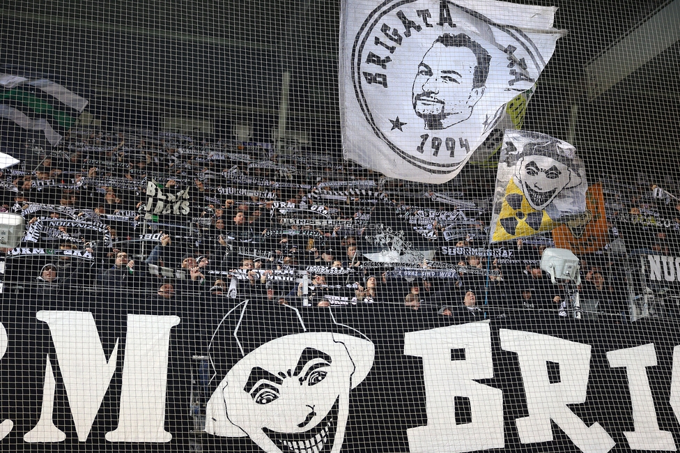 Sturm Graz - LASK
Oesterreichische Fussball Bundesliga, 22. Runde, SK Sturm Graz - Linzer ASK, Stadion Liebenau Graz, 16.03.2025. 

Foto zeigt Fans von Sturm
