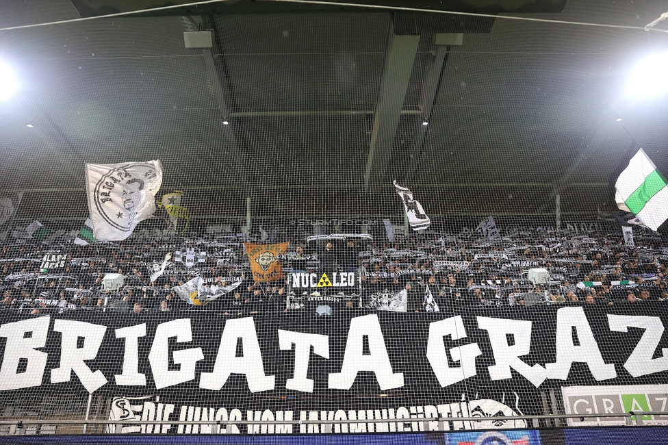 Sturm Graz - LASK
Oesterreichische Fussball Bundesliga, 22. Runde, SK Sturm Graz - Linzer ASK, Stadion Liebenau Graz, 16.03.2025. 

Foto zeigt Fans von Sturm
