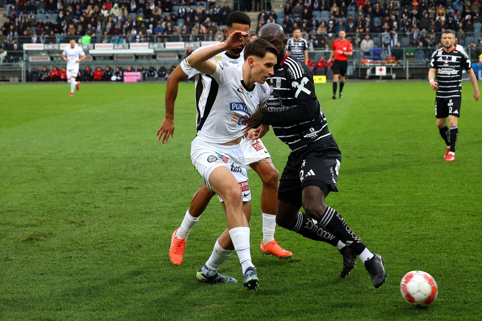 Sturm Graz - LASK
Oesterreichische Fussball Bundesliga, 22. Runde, SK Sturm Graz - Linzer ASK, Stadion Liebenau Graz, 16.03.2025. 

Foto zeigt
