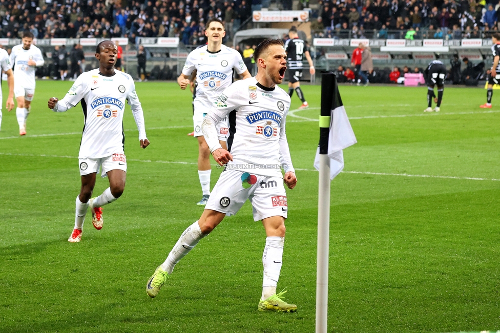 Sturm Graz - LASK
Oesterreichische Fussball Bundesliga, 22. Runde, SK Sturm Graz - Linzer ASK, Stadion Liebenau Graz, 16.03.2025. 

Foto zeigt Tomi Horvat (Sturm)
