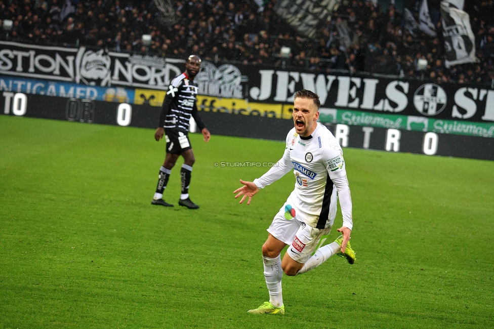 Sturm Graz - LASK
Oesterreichische Fussball Bundesliga, 22. Runde, SK Sturm Graz - Linzer ASK, Stadion Liebenau Graz, 16.03.2025. 

Foto zeigt Tomi Horvat (Sturm)
