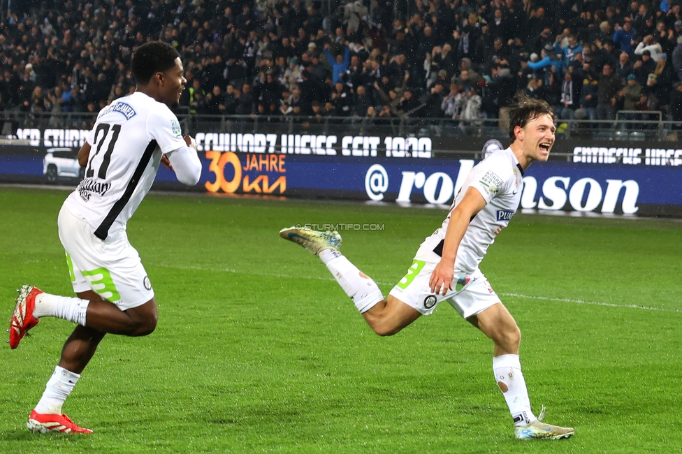 Sturm Graz - LASK
Oesterreichische Fussball Bundesliga, 22. Runde, SK Sturm Graz - Linzer ASK, Stadion Liebenau Graz, 16.03.2025. 

Foto zeigt William Boeving (Sturm)
