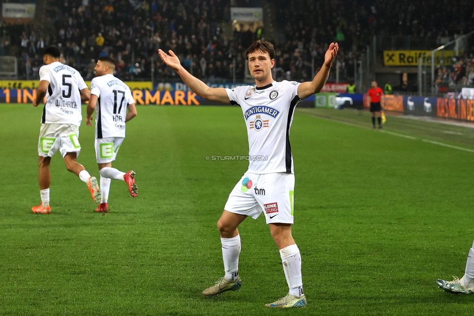 Sturm Graz - LASK
Oesterreichische Fussball Bundesliga, 22. Runde, SK Sturm Graz - Linzer ASK, Stadion Liebenau Graz, 16.03.2025. 

Foto zeigt William Boeving (Sturm)
