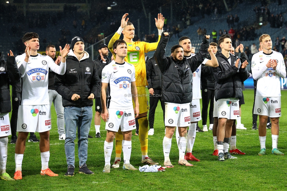 Sturm Graz - LASK
Oesterreichische Fussball Bundesliga, 22. Runde, SK Sturm Graz - Linzer ASK, Stadion Liebenau Graz, 16.03.2025. 

Foto zeigt die Mannschaft von Sturm
