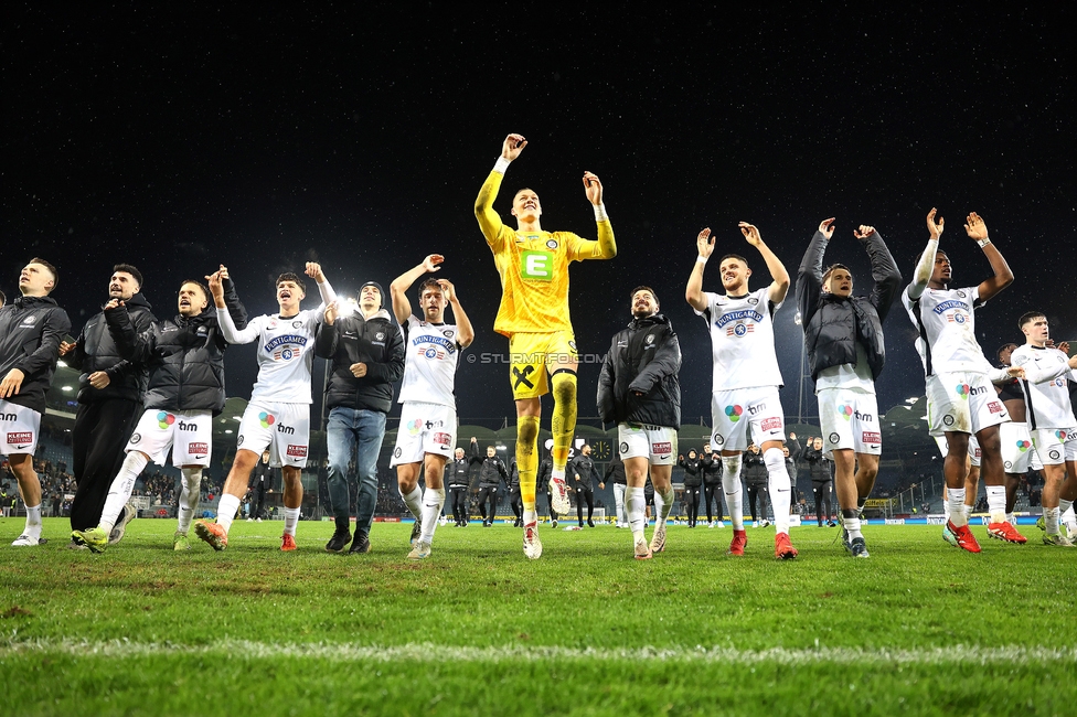 Sturm Graz - LASK
Oesterreichische Fussball Bundesliga, 22. Runde, SK Sturm Graz - Linzer ASK, Stadion Liebenau Graz, 16.03.2025. 

Foto zeigt die Mannschaft von Sturm
