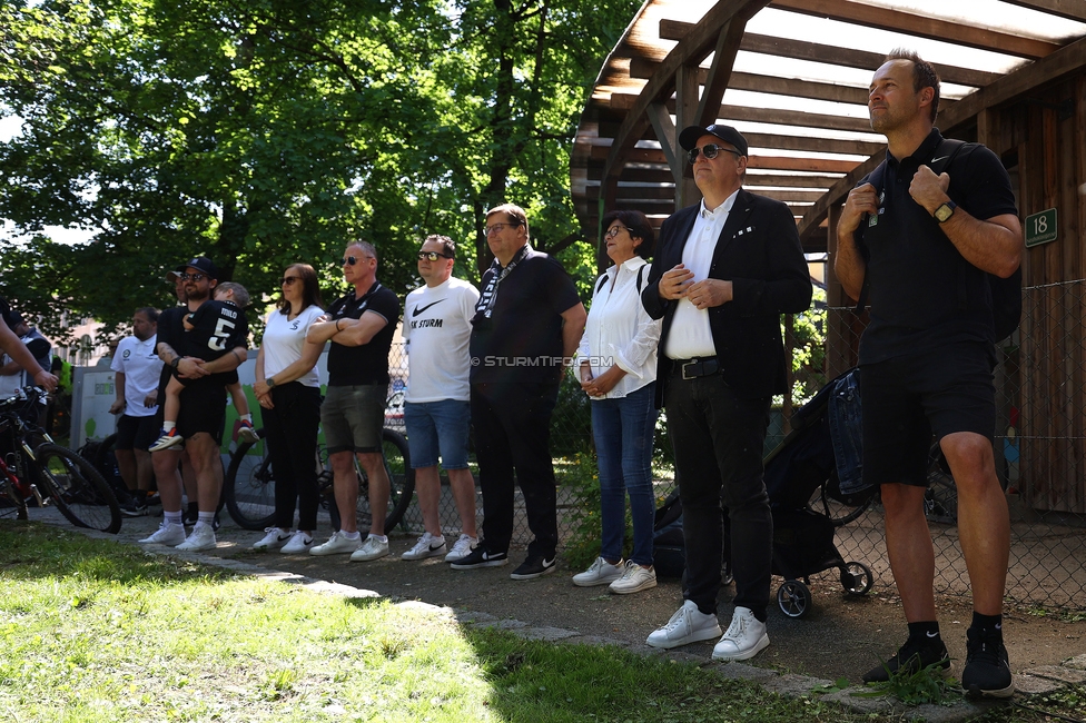 116 Jahre Sturm Graz
SK Sturm Graz Geburtstagsfeier - 116 Jahre, Grazer Innenstadt, Graz am 01.05.2025.
