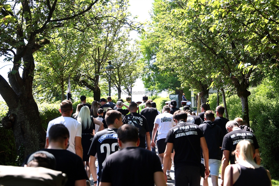 116 Jahre Sturm Graz
SK Sturm Graz Geburtstagsfeier - 116 Jahre, Grazer Innenstadt, Graz am 01.05.2025.
