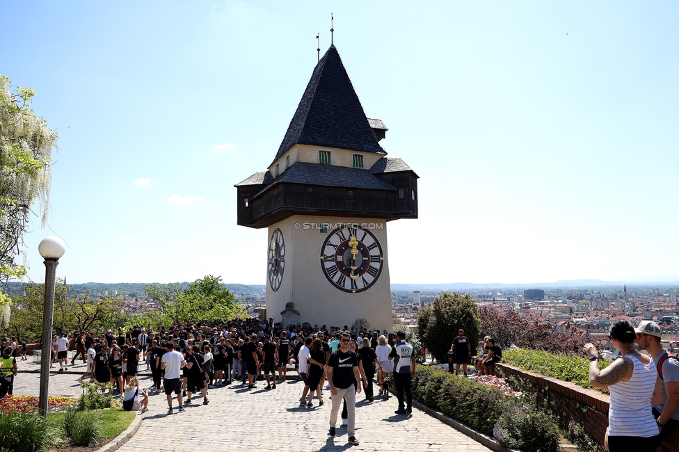 116 Jahre Sturm Graz
SK Sturm Graz Geburtstagsfeier - 116 Jahre, Grazer Innenstadt, Graz am 01.05.2025.
