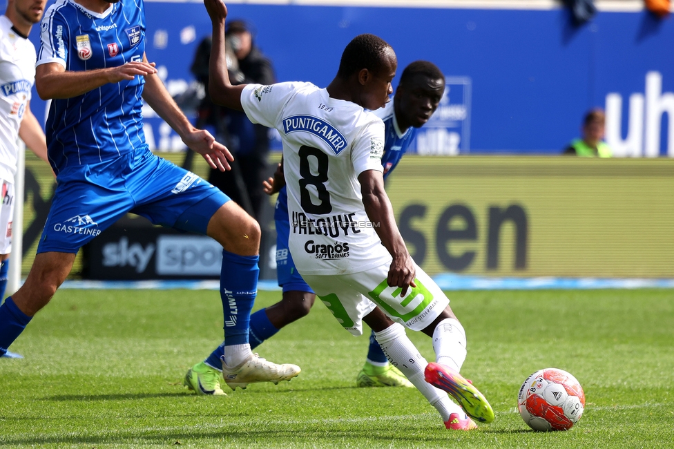 BW Linz - Sturm Graz
Oesterreichische Fussball Bundesliga, 29. Runde, Blau-Weiss Linz - SK Sturm Graz, Hofmann Personal Stadion Linz, 04.05.2025. 

Foto zeigt Malick Junior Yalcouye (Sturm)

