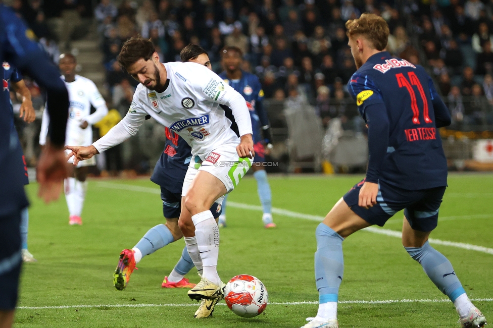 Sturm Graz - Salzburg
Oesterreichische Fussball Bundesliga, 30. Runde, SK Sturm Graz - FC Salzburg, Stadion Liebenau Graz, 09.05.2025. 

Foto zeigt Otar Kiteishvili (Sturm)
