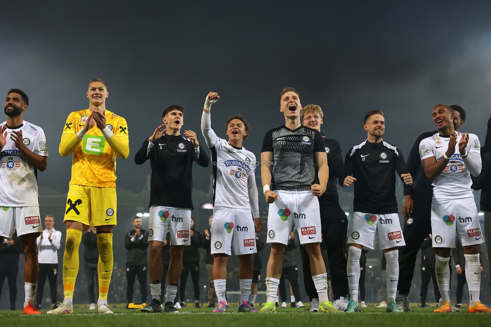 Sturm Graz - Salzburg
Oesterreichische Fussball Bundesliga, 30. Runde, SK Sturm Graz - FC Salzburg, Stadion Liebenau Graz, 09.05.2025. 

Foto zeigt die Mannschaft von Sturm
