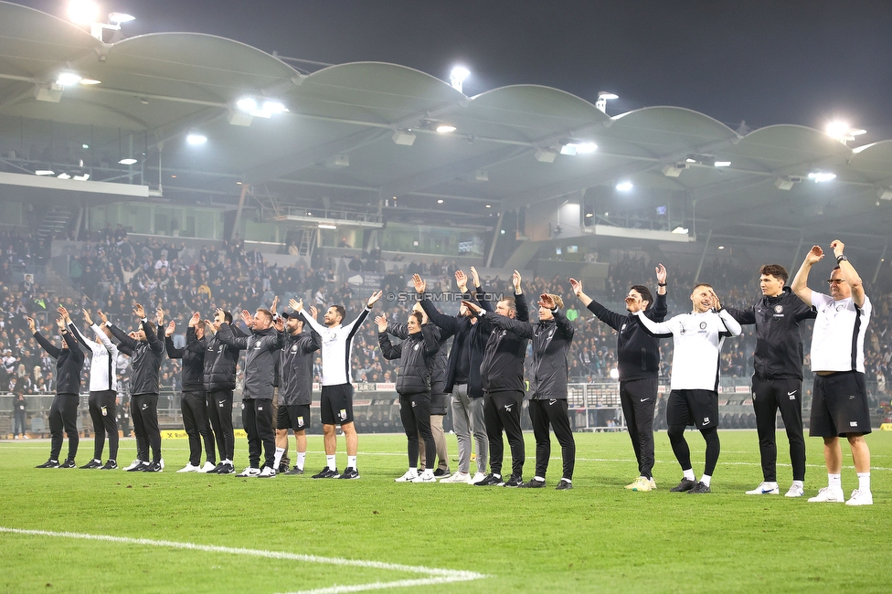 Sturm Graz - Salzburg
Oesterreichische Fussball Bundesliga, 30. Runde, SK Sturm Graz - FC Salzburg, Stadion Liebenau Graz, 09.05.2025. 

Foto zeigt die Mannschaft von Sturm
