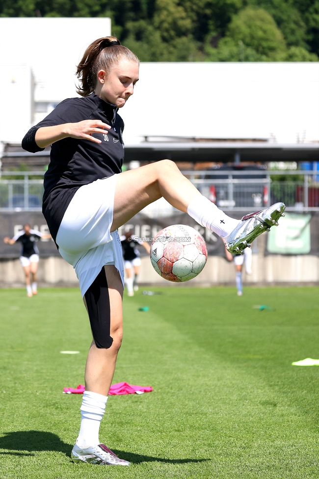 Sturm Damen - St. Poelten
OEFB Frauen Bundesliga, 23. Runde, SK Sturm Graz Damen - SKN St. Poelten, Trainingszentrum Messendorf, 10.05.2025. 

Foto zeigt Rebecca Villena (Sturm Damen)
