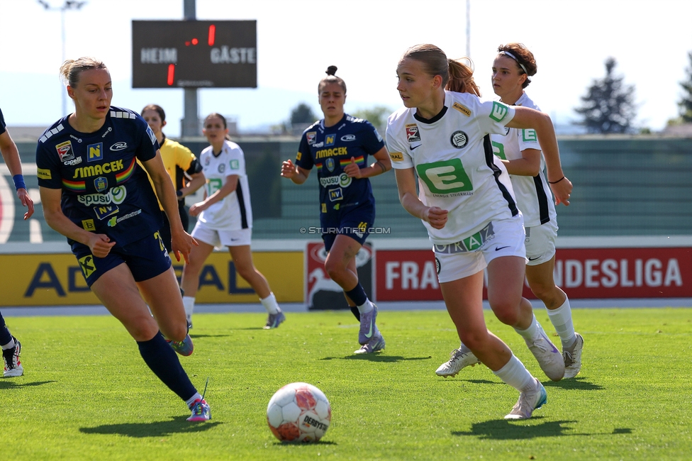 Sturm Damen - St. Poelten
OEFB Frauen Bundesliga, 23. Runde, SK Sturm Graz Damen - SKN St. Poelten, Trainingszentrum Messendorf, 10.05.2025. 

Foto zeigt Modesta Uka (Sturm Damen)
