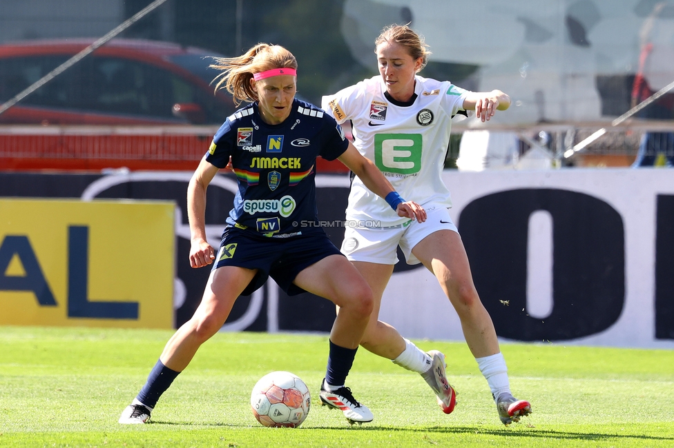 Sturm Damen - St. Poelten
OEFB Frauen Bundesliga, 23. Runde, SK Sturm Graz Damen - SKN St. Poelten, Trainingszentrum Messendorf, 10.05.2025. 

Foto zeigt Elisabeth Brandl (Sturm Damen)
