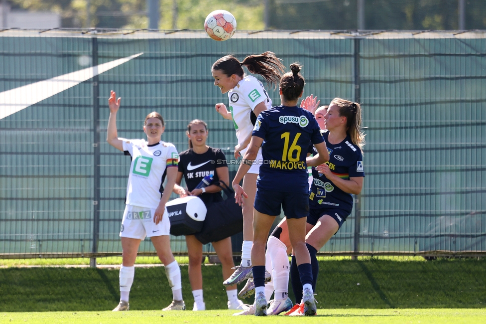 Sturm Damen - St. Poelten
OEFB Frauen Bundesliga, 23. Runde, SK Sturm Graz Damen - SKN St. Poelten, Trainingszentrum Messendorf, 10.05.2025. 

Foto zeigt Marie Spiess (Sturm Damen)

