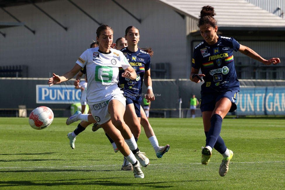 Sturm Damen - St. Poelten
OEFB Frauen Bundesliga, 23. Runde, SK Sturm Graz Damen - SKN St. Poelten, Trainingszentrum Messendorf, 10.05.2025. 

Foto zeigt Modesta Uka (Sturm Damen)

