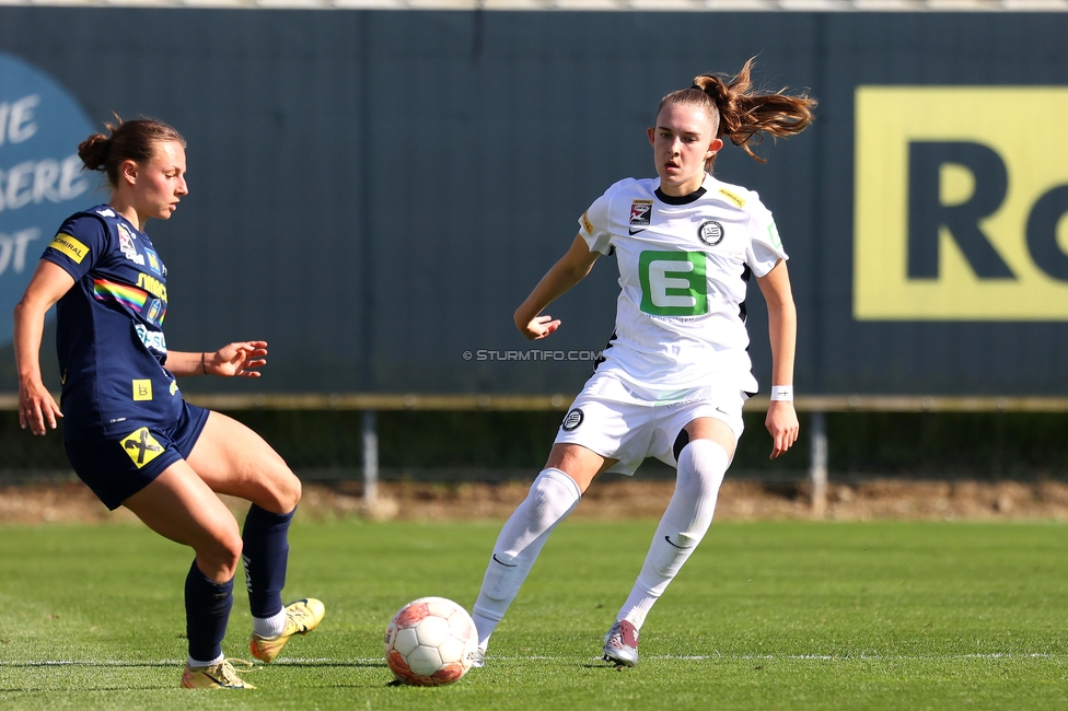 Sturm Damen - St. Poelten
OEFB Frauen Bundesliga, 23. Runde, SK Sturm Graz Damen - SKN St. Poelten, Trainingszentrum Messendorf, 10.05.2025. 

Foto zeigt Rebecca Villena (Sturm Damen)
