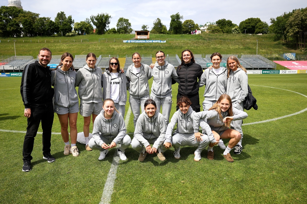 First Vienna - Sturm Damen
OEFB Frauen Bundesliga, 24. Runde, First Vienna FC 1894 - SK Sturm Graz Damen, Naturarena Hohe Warte Wien, 17.05.2025. 

Foto zeigt die Mannschaft der Sturm Damen
