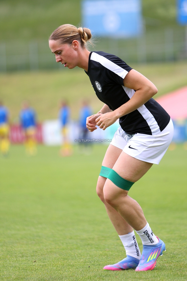 First Vienna - Sturm Damen
OEFB Frauen Bundesliga, 24. Runde, First Vienna FC 1894 - SK Sturm Graz Damen, Naturarena Hohe Warte Wien, 17.05.2025. 

Foto zeigt Elisabeth Brandl (Sturm Damen)
