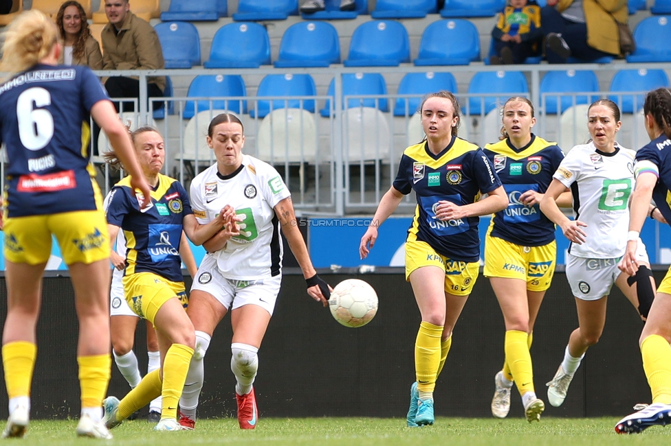 First Vienna - Sturm Damen
OEFB Frauen Bundesliga, 24. Runde, First Vienna FC 1894 - SK Sturm Graz Damen, Naturarena Hohe Warte Wien, 17.05.2025. 

Foto zeigt Linda Popofsits (Sturm Damen)
