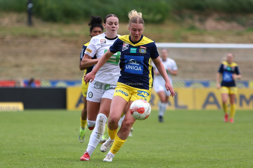 First Vienna - Sturm Damen
OEFB Frauen Bundesliga, 24. Runde, First Vienna FC 1894 - SK Sturm Graz Damen, Naturarena Hohe Warte Wien, 17.05.2025. 

Foto zeigt Linda Popofsits (Sturm Damen)

