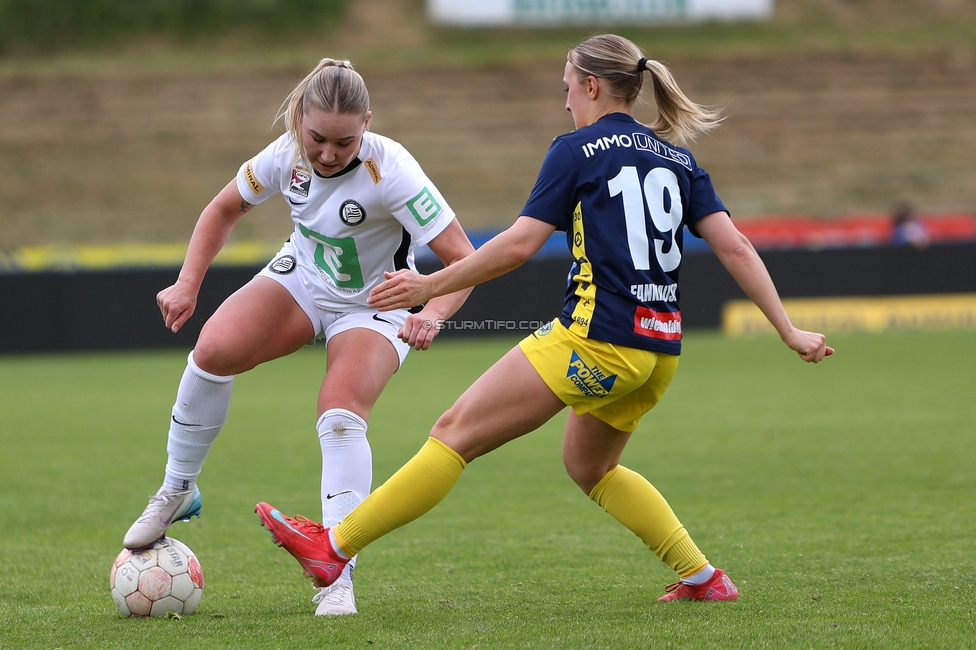 First Vienna - Sturm Damen
OEFB Frauen Bundesliga, 24. Runde, First Vienna FC 1894 - SK Sturm Graz Damen, Naturarena Hohe Warte Wien, 17.05.2025. 

Foto zeigt Anna Wirnsberger (Sturm Damen)
