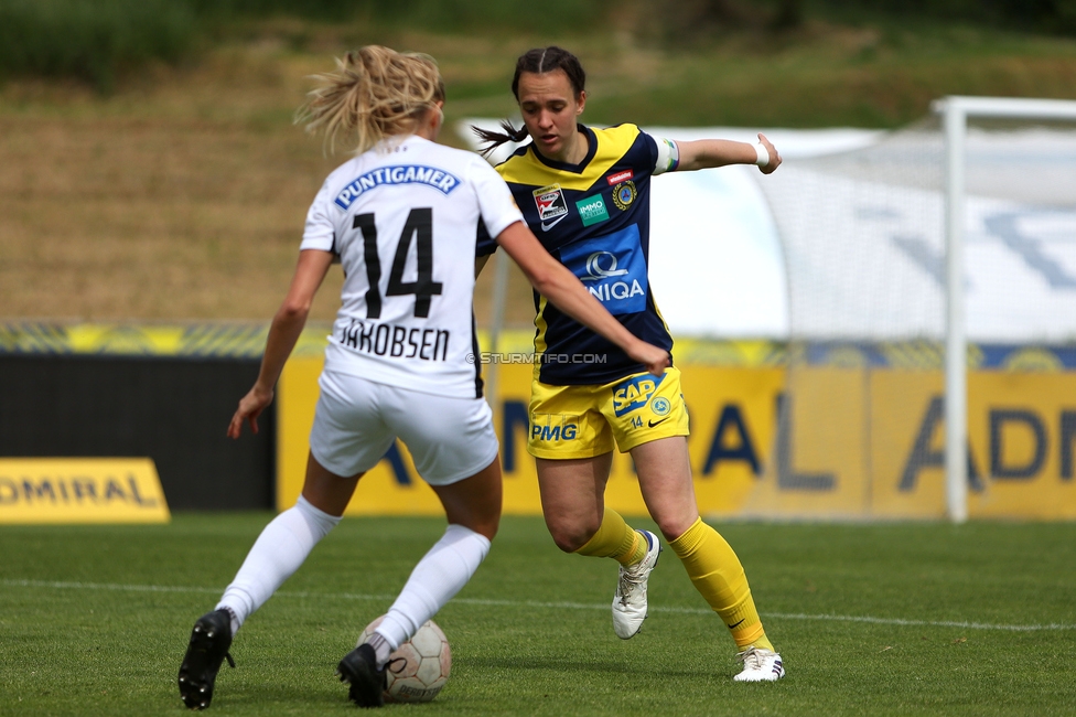 First Vienna - Sturm Damen
OEFB Frauen Bundesliga, 24. Runde, First Vienna FC 1894 - SK Sturm Graz Damen, Naturarena Hohe Warte Wien, 17.05.2025. 

Foto zeigt Sandra Jakobsen (Sturm Damen)
