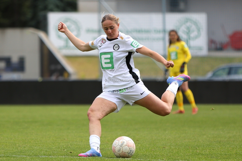 First Vienna - Sturm Damen
OEFB Frauen Bundesliga, 24. Runde, First Vienna FC 1894 - SK Sturm Graz Damen, Naturarena Hohe Warte Wien, 17.05.2025. 

Foto zeigt Elisabeth Brandl (Sturm Damen)
