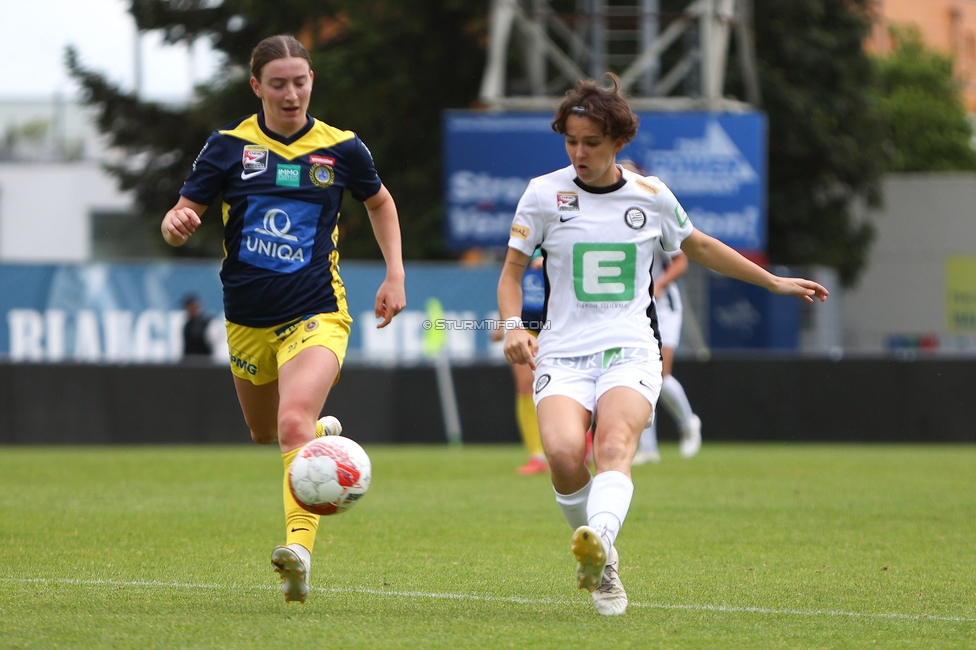 First Vienna - Sturm Damen
OEFB Frauen Bundesliga, 24. Runde, First Vienna FC 1894 - SK Sturm Graz Damen, Naturarena Hohe Warte Wien, 17.05.2025. 

Foto zeigt Leonie Christin Tragl (Sturm Damen)
