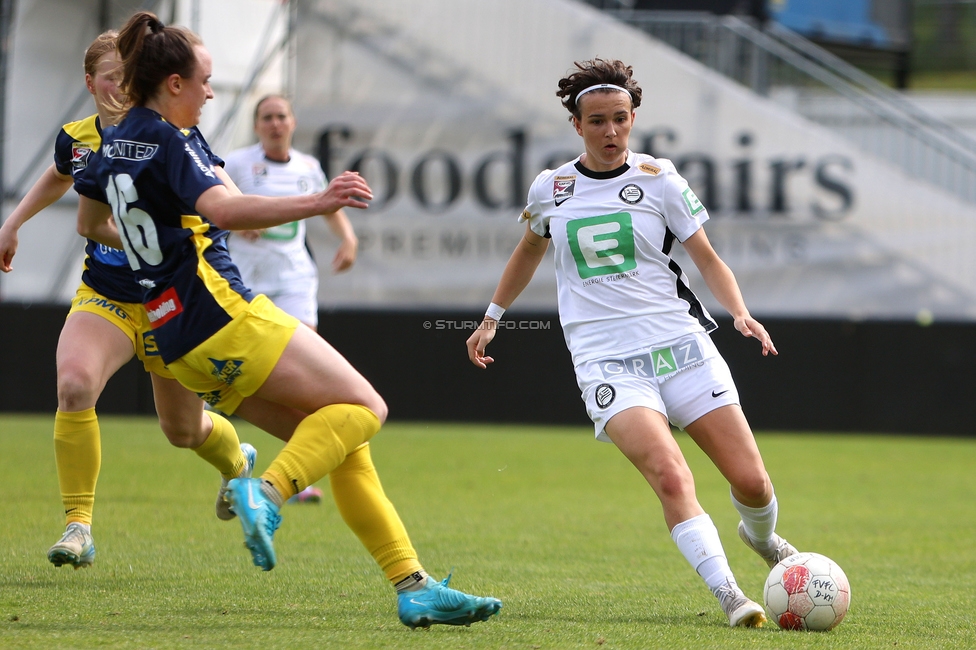 First Vienna - Sturm Damen
OEFB Frauen Bundesliga, 24. Runde, First Vienna FC 1894 - SK Sturm Graz Damen, Naturarena Hohe Warte Wien, 17.05.2025. 

Foto zeigt Leonie Christin Tragl (Sturm Damen)
