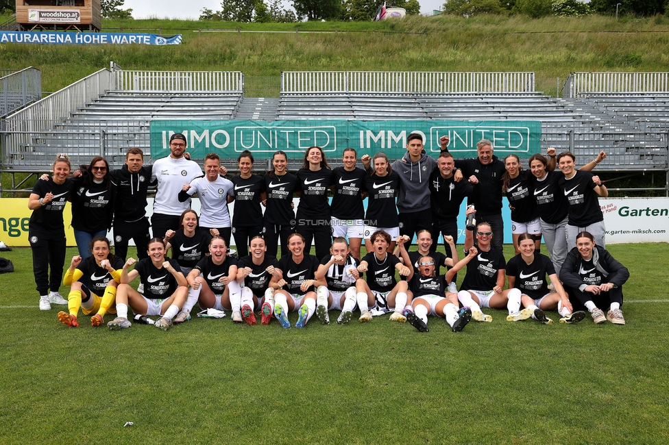 First Vienna - Sturm Damen
OEFB Frauen Bundesliga, 24. Runde, First Vienna FC 1894 - SK Sturm Graz Damen, Naturarena Hohe Warte Wien, 17.05.2025. 

Foto zeigt die Mannschaft der Sturm Damen
