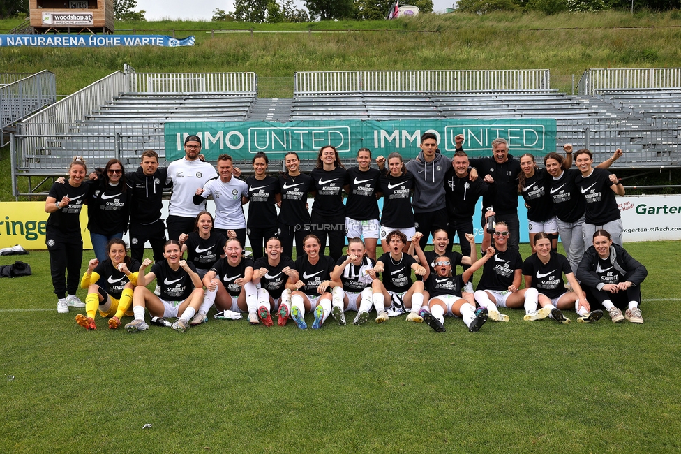 First Vienna - Sturm Damen
OEFB Frauen Bundesliga, 24. Runde, First Vienna FC 1894 - SK Sturm Graz Damen, Naturarena Hohe Warte Wien, 17.05.2025. 

Foto zeigt die Mannschaft der Sturm Damen
