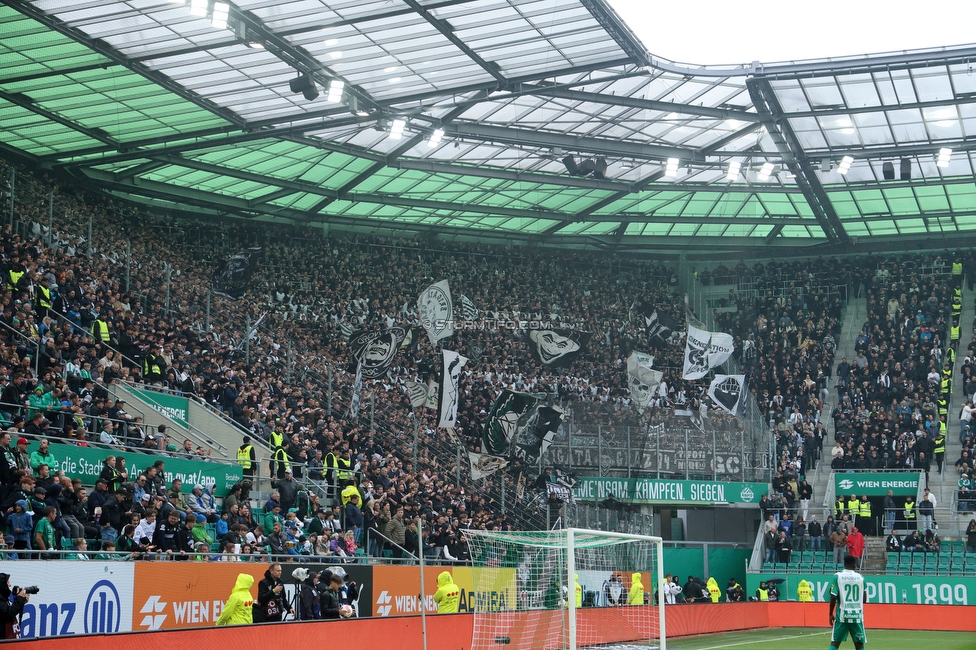 Rapid Wien - Sturm Graz
Oesterreichische Fussball Bundesliga, 31. Runde, SK Rapid Wien - SK Sturm Graz, Weststadion Wien, 18.05.2024. 

Foto zeigt Fans von Sturm
