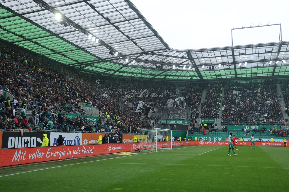 Rapid Wien - Sturm Graz
Oesterreichische Fussball Bundesliga, 31. Runde, SK Rapid Wien - SK Sturm Graz, Weststadion Wien, 18.05.2024. 

Foto zeigt Fans von Sturm
