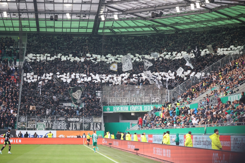 Rapid Wien - Sturm Graz
Oesterreichische Fussball Bundesliga, 31. Runde, SK Rapid Wien - SK Sturm Graz, Weststadion Wien, 18.05.2024. 

Foto zeigt Fans von Sturm
